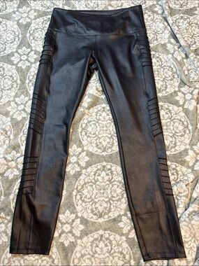 Faux Leather Black Leggings